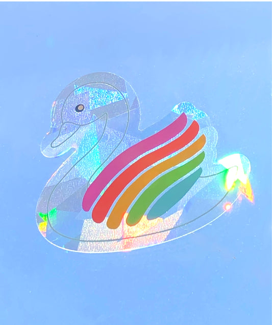 Swan Rainbow Suncatcher
