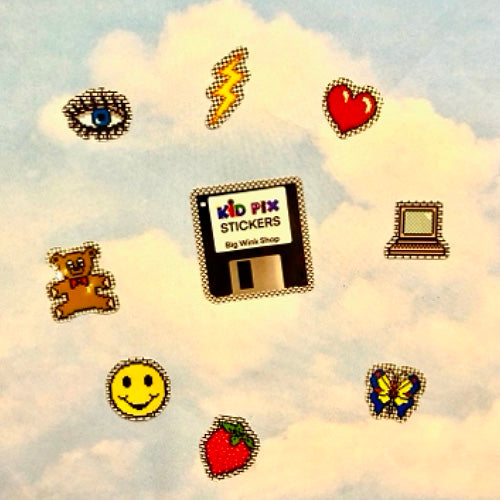 Kid Pix Sticker Sheet