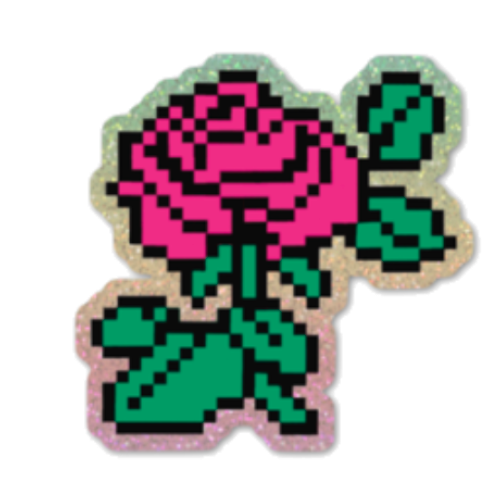 Kid Pix Sparkle Rose