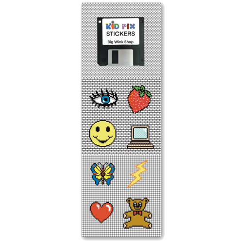 Kid Pix Sticker Sheet
